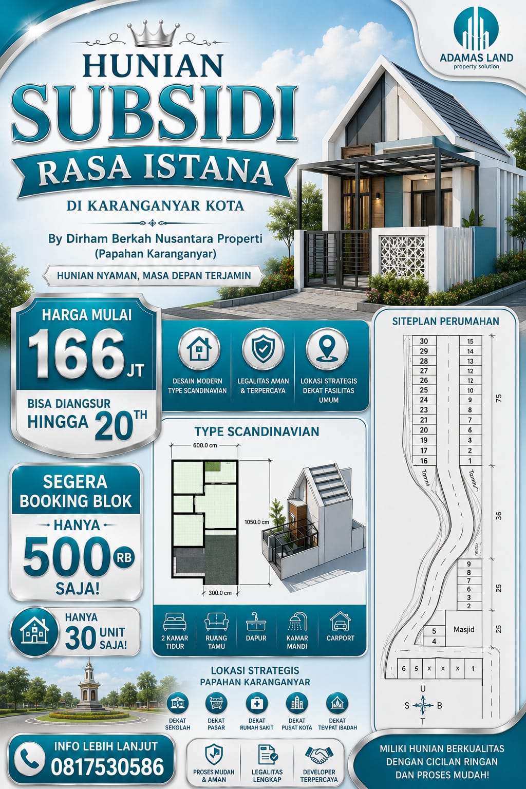 Program hunian subsidi Adamas Land